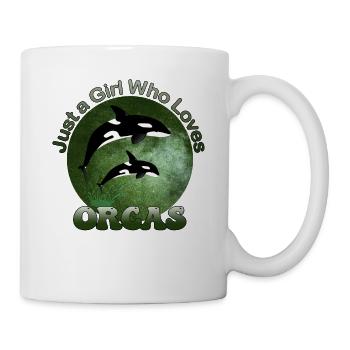 Orca Wal Killer Wal Kostüm für Frauen Mädchen - Tasse - Weiß - Rechts