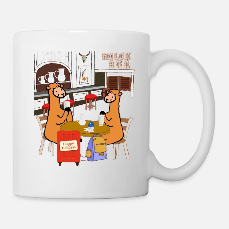 Milchbar Alpaka - Tasse - Weiß
