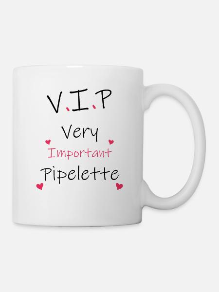 VIP Very Important Pipelette - Mug blanc - blanc