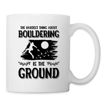 klettern bouldern - Tasse - Weiß - Rechts