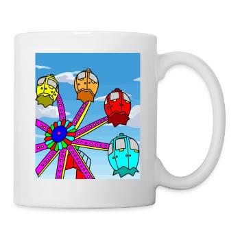 Funfair remunerated amusement park - Mug - white - Right