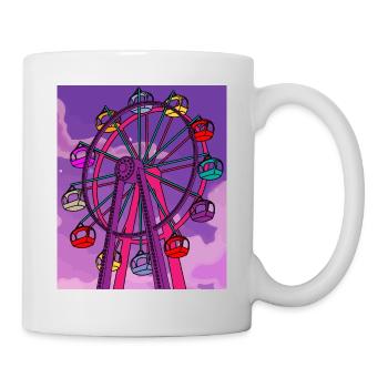 Funfair remunerated amusement park - Mug - white - Right