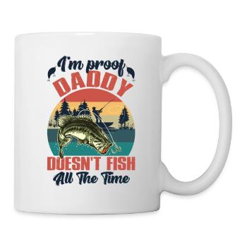 I'm Proof Daddy Doesn't Fish Vintage Onesie - Mug - white - Right