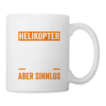Helikopter Hubschrauber Heli Pilot - Tasse - Weiß - Rechts