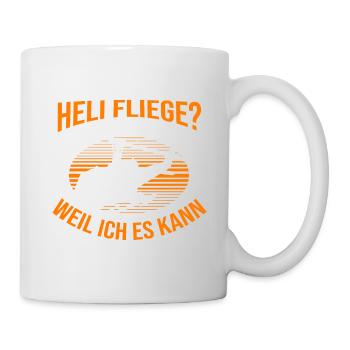 Helikopter Hubschrauber Pilot Hubschrauberpilot - Tasse - Weiß - Rechts