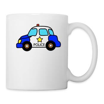Police Car Baby Toddler Kid - Mug - white - Right