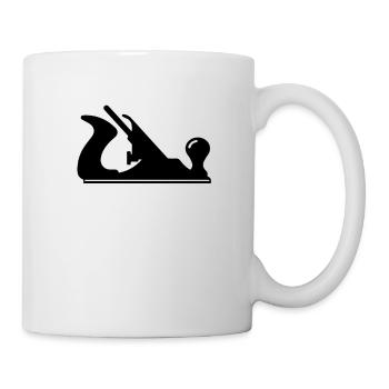 Schreiner Geschenkideen Hobel - Tasse - Weiß - Rechts