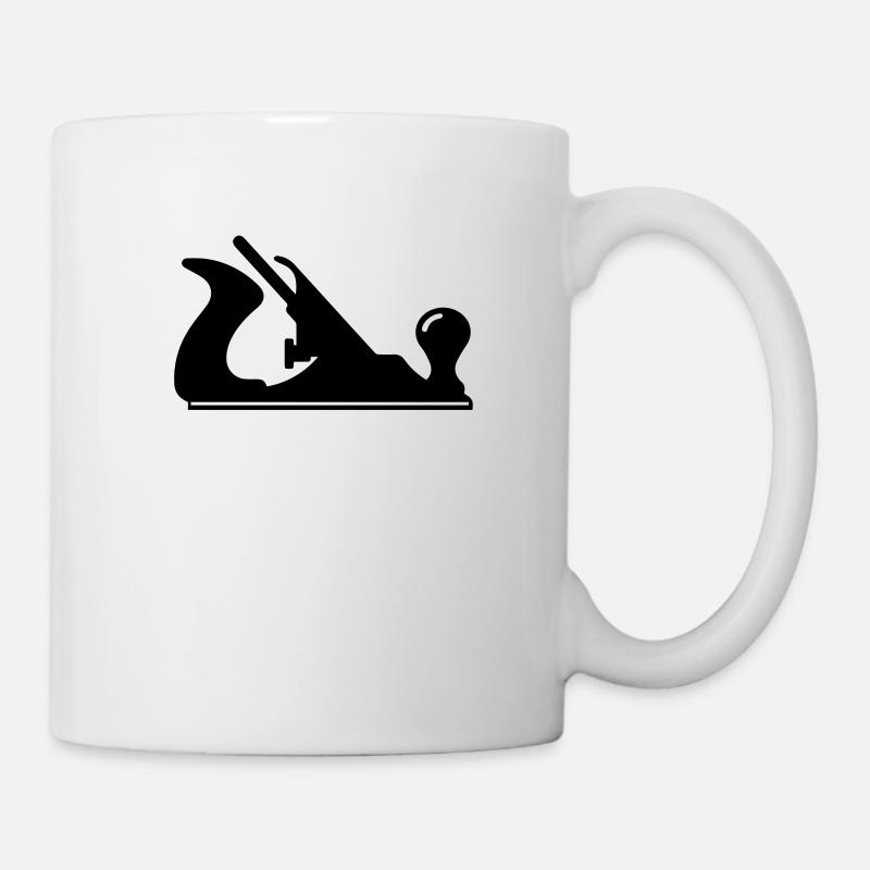 Schreiner Geschenkideen Hobel - Tasse - Weiß