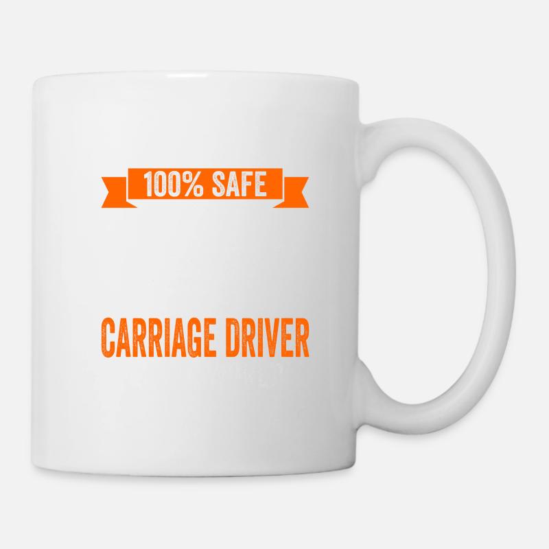 Kutscher Kutsche Pferdewagen - Tasse - Weiß