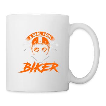 Bikers don't turn grey This is chrome - Mug - white - Right