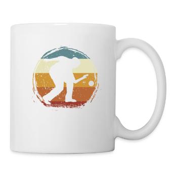 Lustiger Boccia Spieler, Boule Sport und Petanque - Tasse - Weiß - Rechts