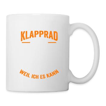 Klappradfahrer Fahrradtour Fahrradrennen Fahrrad - Tasse - Weiß - Rechts