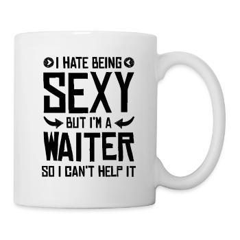sexy waiter - Mug - white - Right