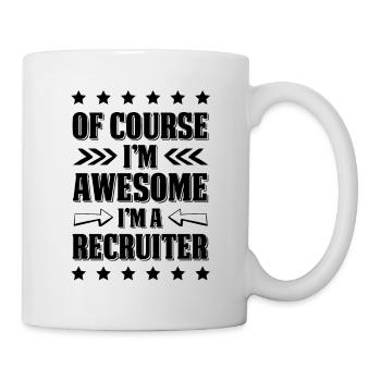 awesome recruiter - Mug - white - Right