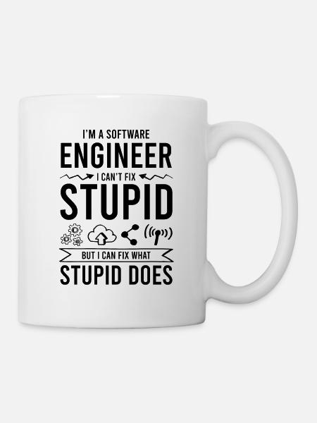 software ingenieur spruch - Tasse - Weiß