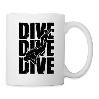 diving divers - Mug - white - Right