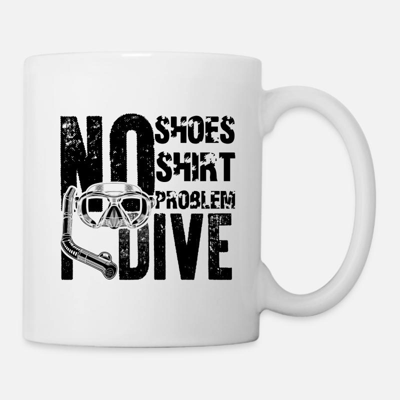 plongée plonger - Mug blanc - blanc