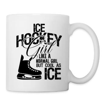girls girl ice hockey - Mug - white - Right