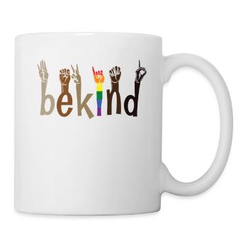 Be Kind Hand Sign Language LGBT Pride - Tasse - Weiß - Rechts