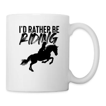 pferde reiten - Tasse - Weiß - Rechts