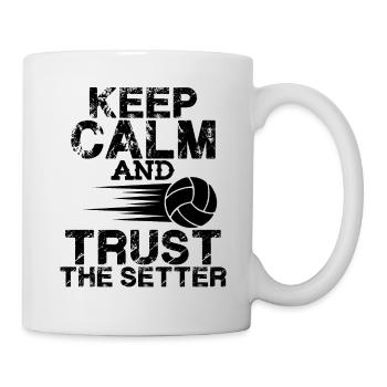keep calm volleyball - Mug blanc - blanc - Droite