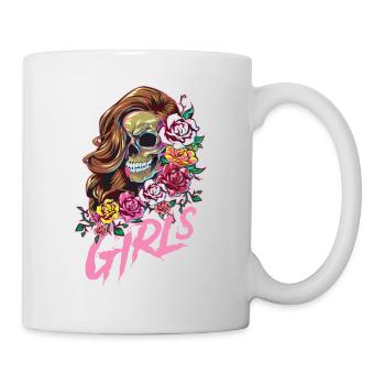 Girls tour squelettique - Mug blanc - blanc - Droite