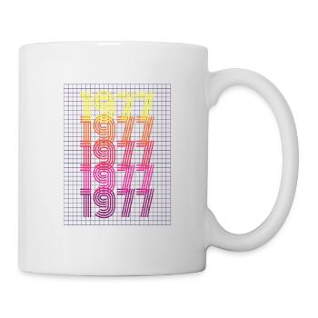 1977 Rétro cadeau d’anniversaire vintage - Mug blanc - blanc - Droite