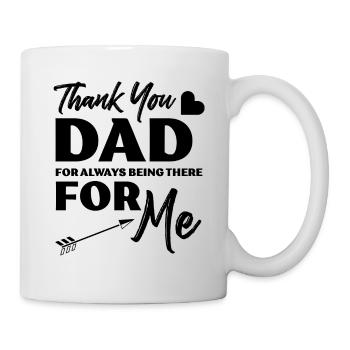 danke papa vater - Tasse - Weiß - Rechts