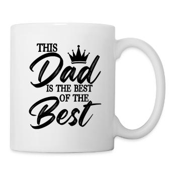 der beste papa vater - Tasse - Weiß - Rechts