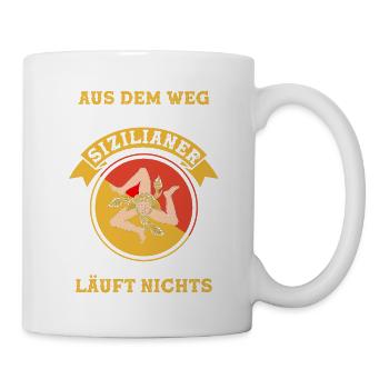 Italien Sizilien Italia Italiener Italienisch Sizi - Tasse - Weiß - Rechts