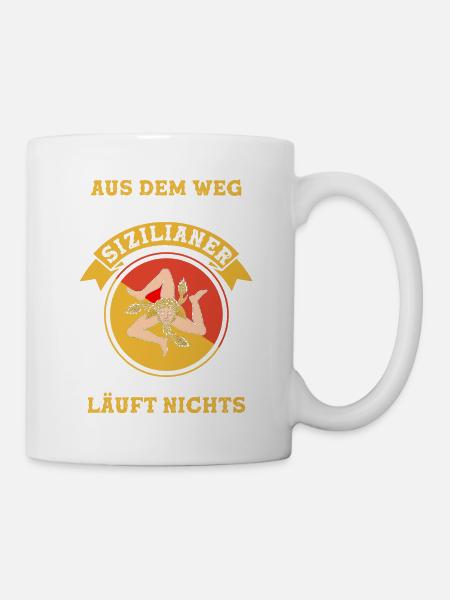 Italien Sizilien Italia Italiener Italienisch Sizi - Tasse - Weiß