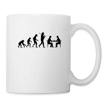 Evolution Schach - Tasse - Weiß - Rechts