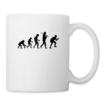 Evolution Ping-ping-l - Mug blanc - blanc - Droite