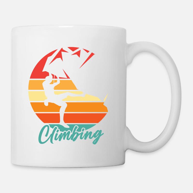 Escalade Rétro Escalade - Mug blanc - blanc