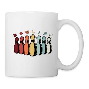Bowling Retro - Tasse - Weiß - Rechts