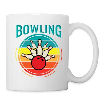 Bowling Retro - Tasse - Weiß - Rechts