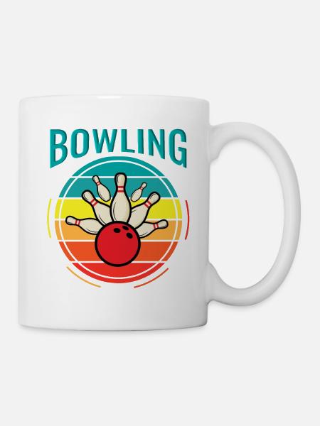 Bowling Retro - Tasse - Weiß