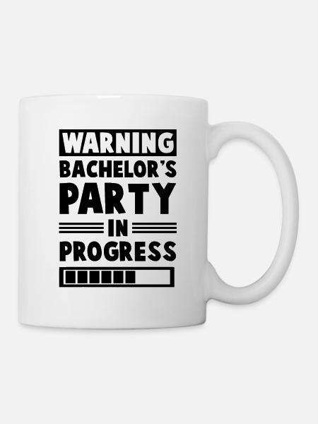 bachelor party bräutigam - Tasse - Weiß