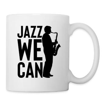 jazz we can - Tasse - Weiß - Rechts