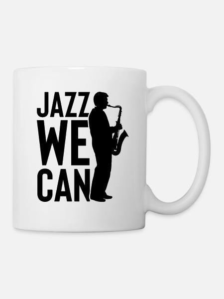 jazz we can - Tasse - Weiß