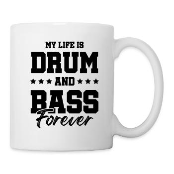 drum and bass für immer - Tasse - Weiß - Rechts