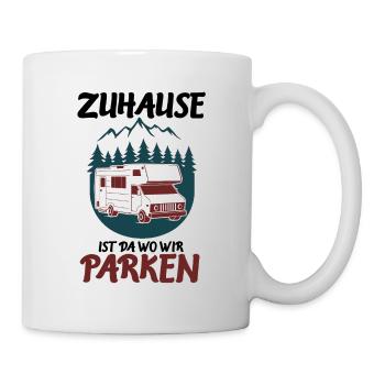 Maison là où nous nous garons - Camping campeur - Mug blanc - blanc - Droite