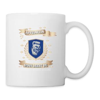Hessischer Äppler, Apfelwein - Tasse - Weiß - Rechts