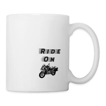 Keep Calm and Ride on - Mug - white - Right