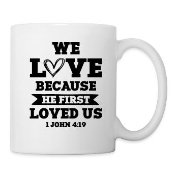 L’amour dieu bible - Mug blanc - blanc - Droite