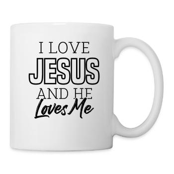 i love jesus - Tasse - Weiß - Rechts