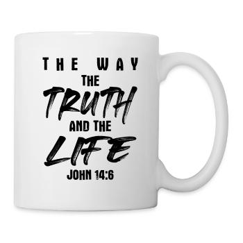 loin la vérité vivre la bible - Mug blanc - blanc - Droite
