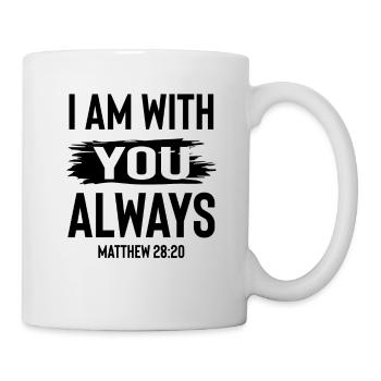 ich bin mit dir jesus bibel - Tasse - Weiß - Rechts