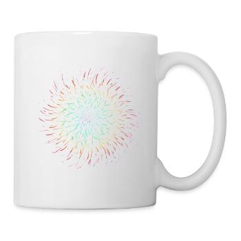 Psychedelic Rainbow Shine Sun - Mug - white - Right