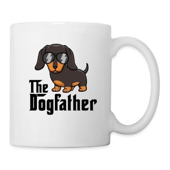 Le dogfather Drôle teckel papa papa père chien - Mug blanc - blanc - Droite